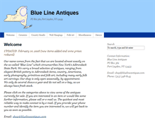 Tablet Screenshot of bluelineantiques.com